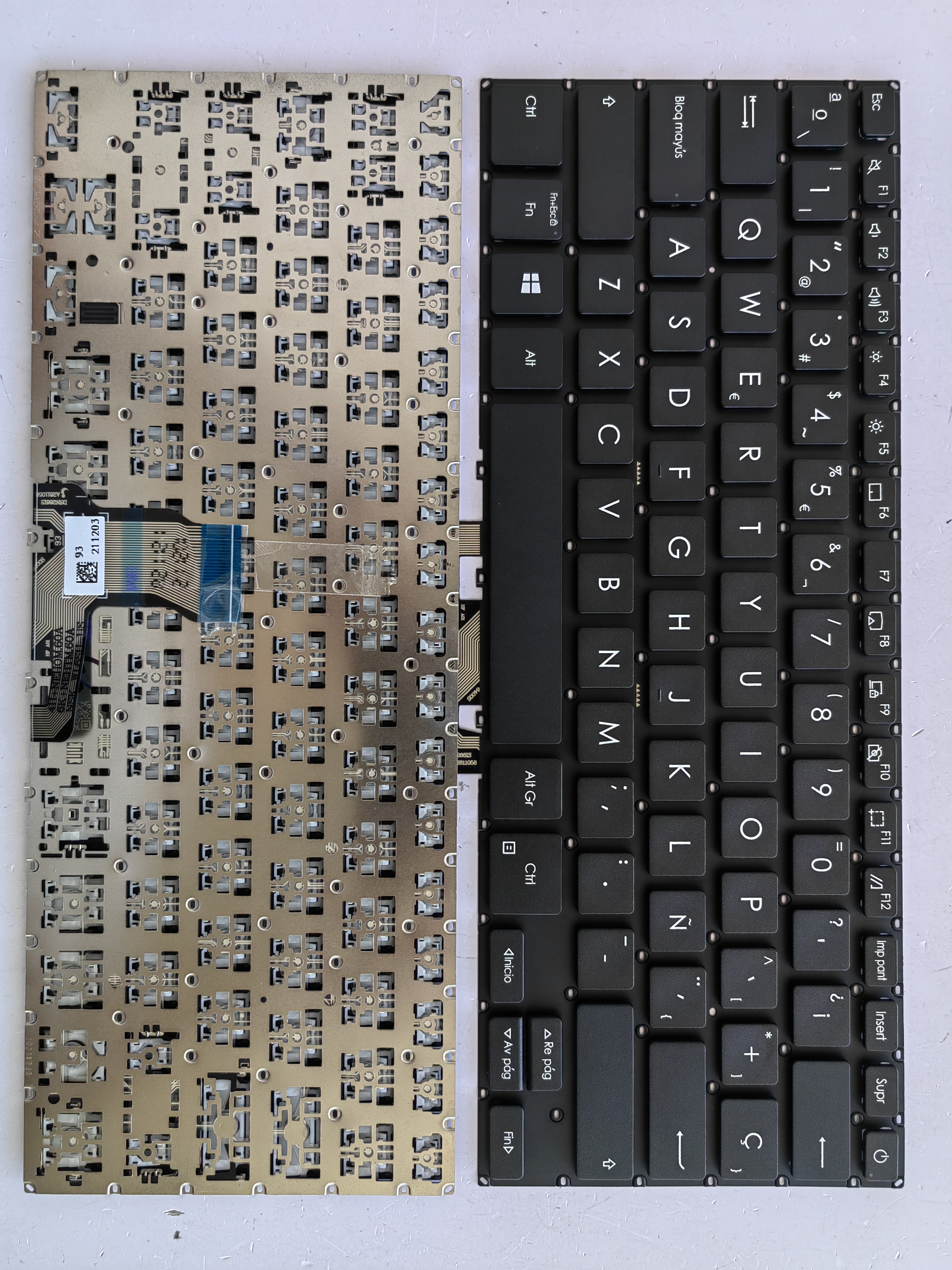 Picture of New Replacement Laptop Keyboard For ASUS P2451 small carriage return BLACK SP Layout